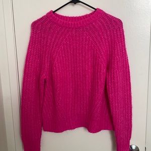 Bright pink A New Day soft cable knit sweater